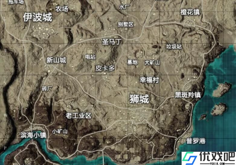 和平精英哪个地图上分快