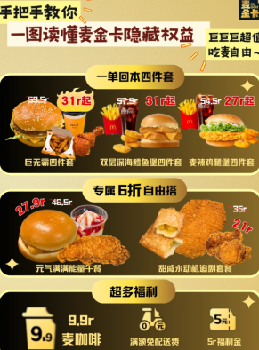 麦当劳麦金卡有什么权益 麦当劳麦金卡一天能用几次