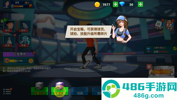 激情羽毛球游戏