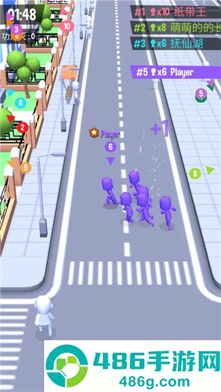 拥挤城市小游戏(Crowd City)