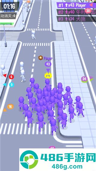 拥挤城市小游戏(Crowd City)