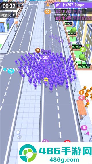 拥挤城市小游戏(Crowd City)