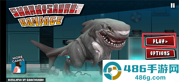 食人鲨横冲直撞游戏(Sharkosaurus Rampage)