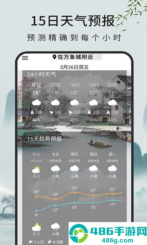 一毫天气预报app