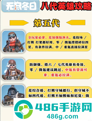 无尽冬日8代英雄哪个值得培养 无尽冬日8代英雄详情图鉴