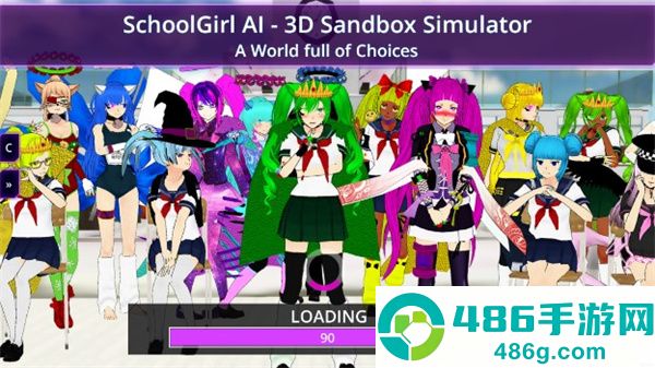 少女学园ai模拟器联机手机版(SchoolGirl AI - 3D Multiplayer Sandbox Simulator)