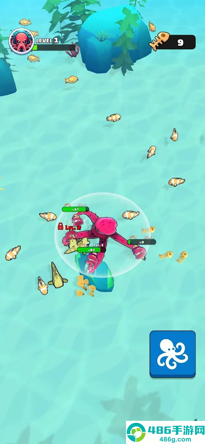 章鱼盛宴无限鱼骨手机版(Octopus Feast)