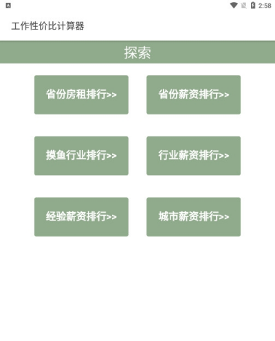 工作性价比计算器