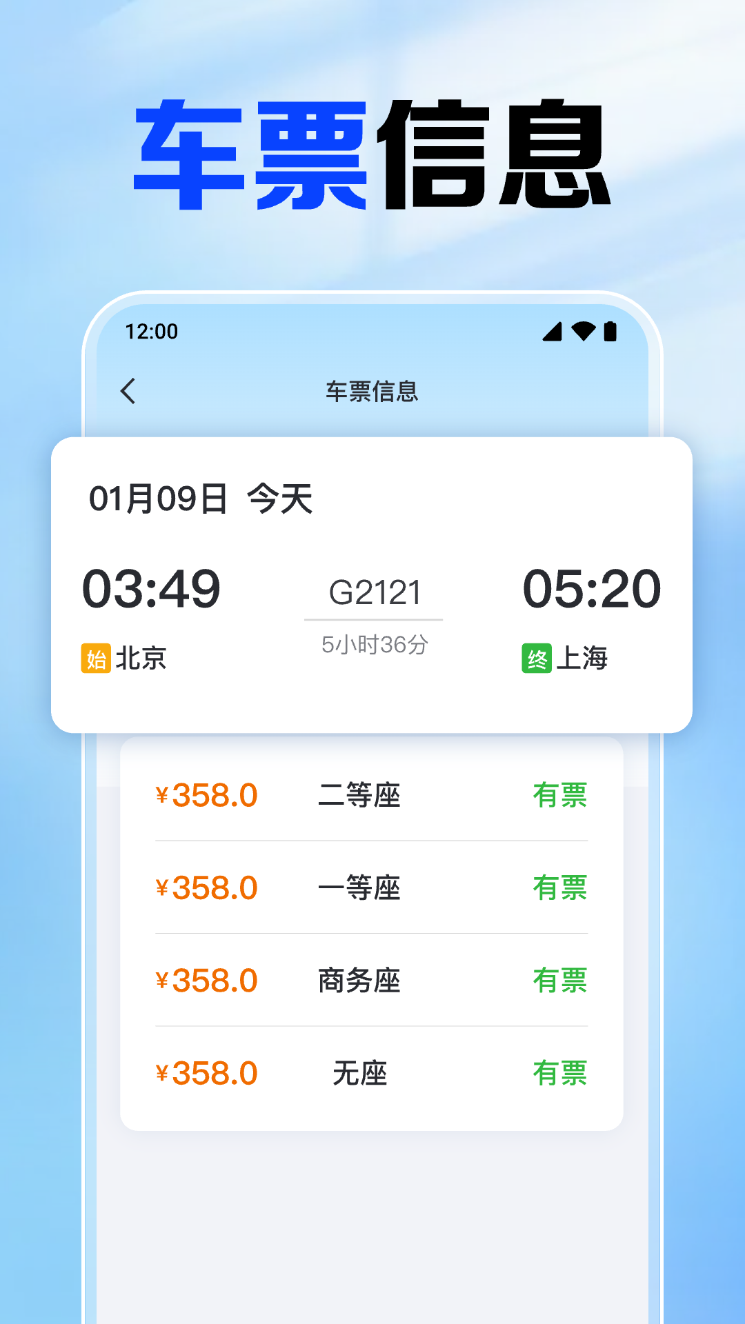 铁路火车票查