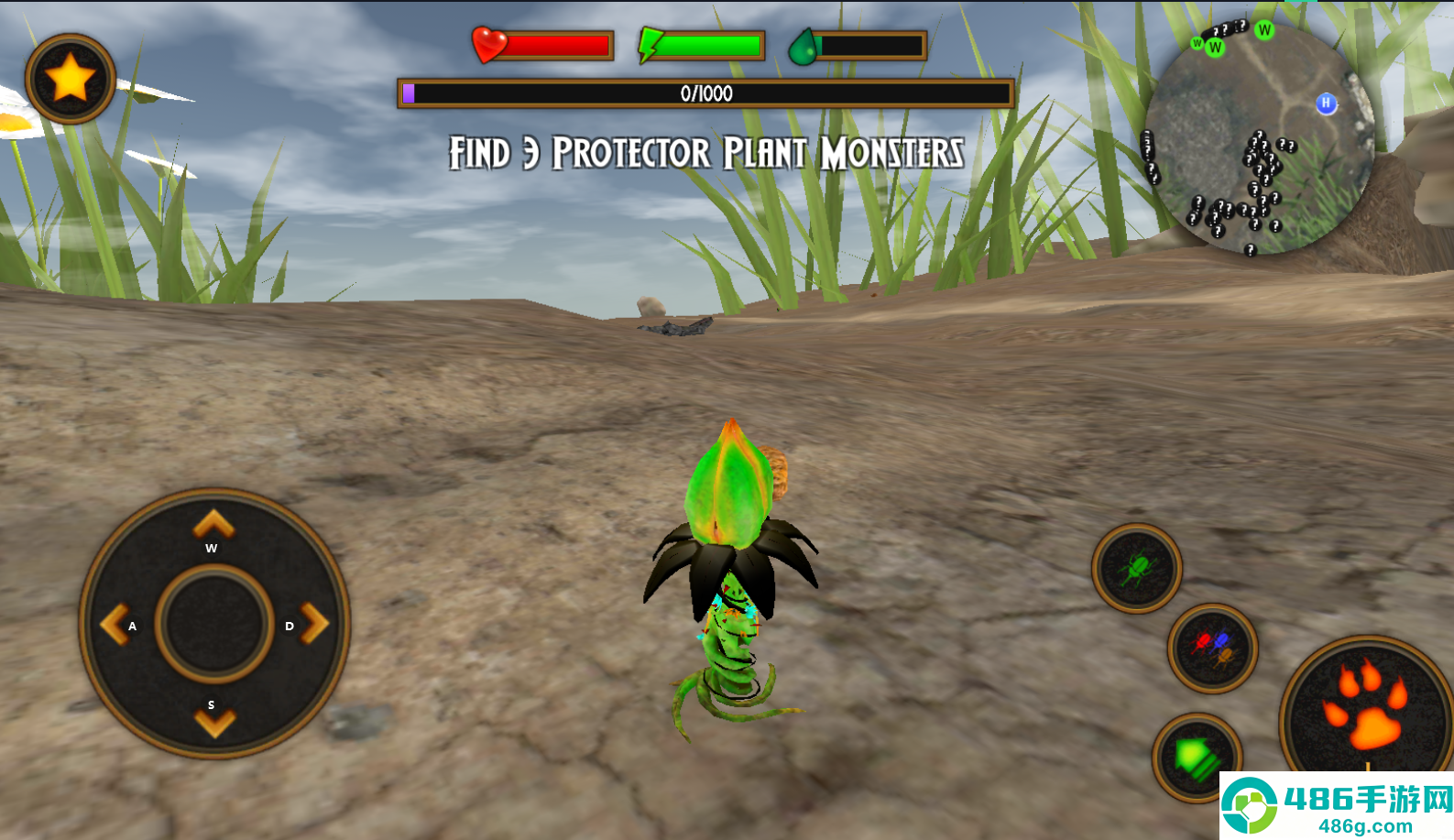 饥饿的食人花游戏中文版(Plant Monster Simulator)