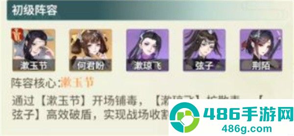 江湖如梦毒爆流阵容大全